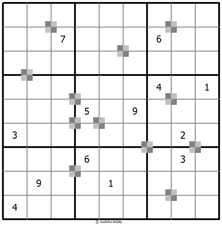 Sudoku pastel bicolor #64797