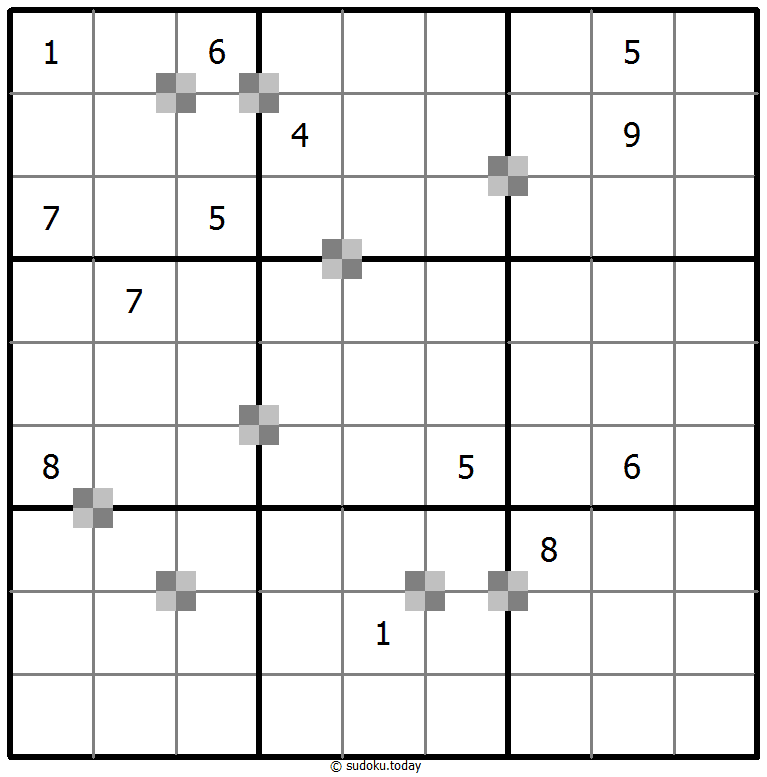 Sudoku pastel bicolor #64798