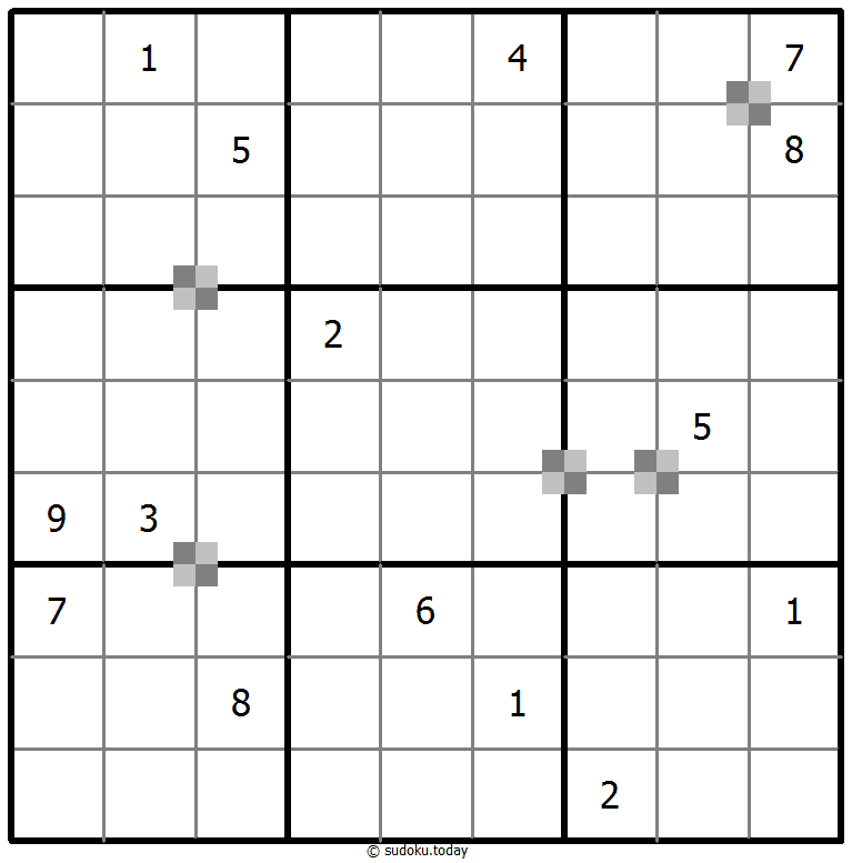 Sudoku pastel bicolor #64800