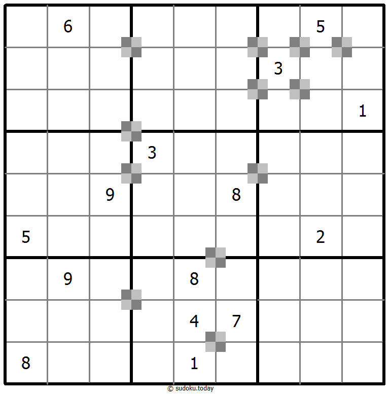 Sudoku pastel bicolor #64801