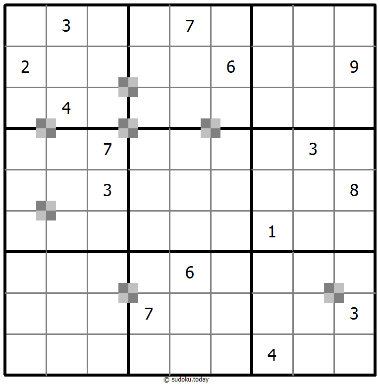 Sudoku pastel bicolor #64803