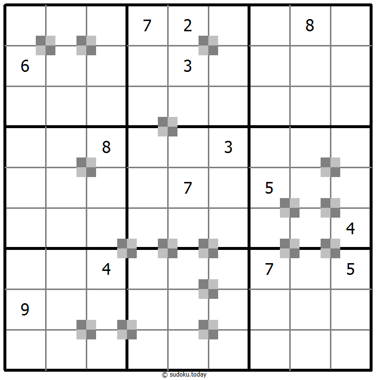 Sudoku pastel bicolor #64804