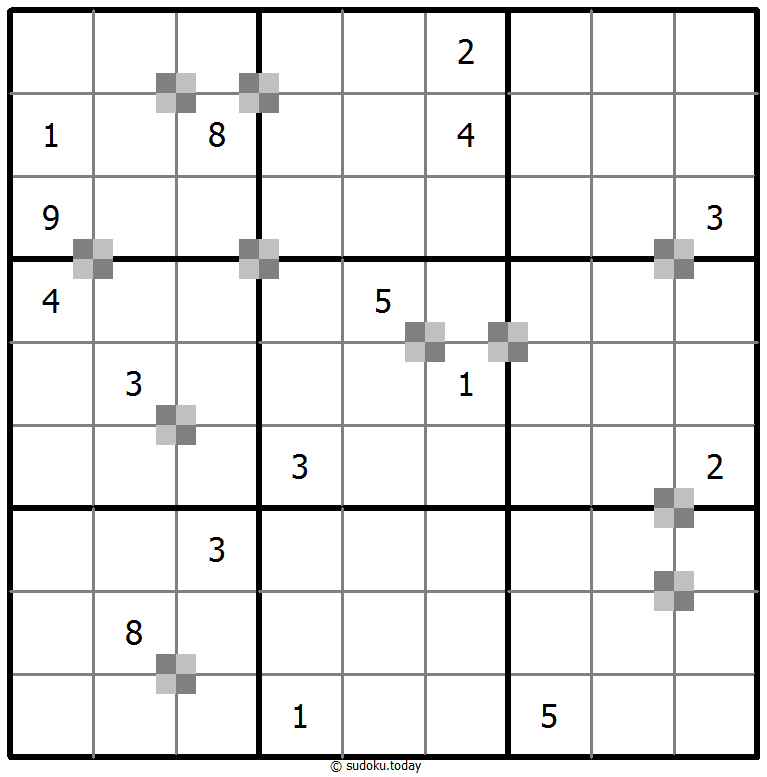 Sudoku pastel bicolor #64805