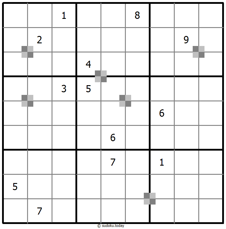 Sudoku pastel bicolor #64806