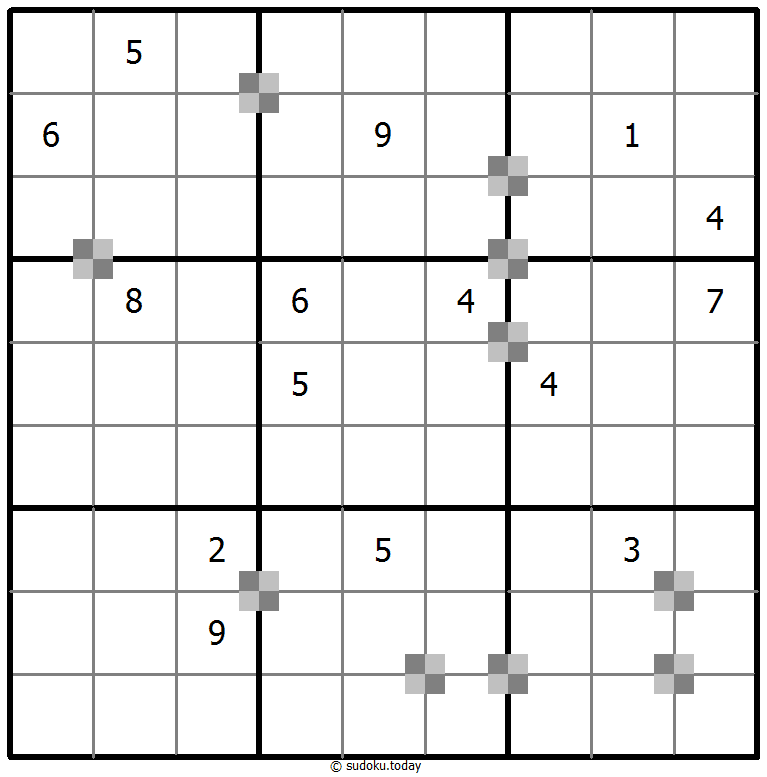 Sudoku pastel bicolor #64807