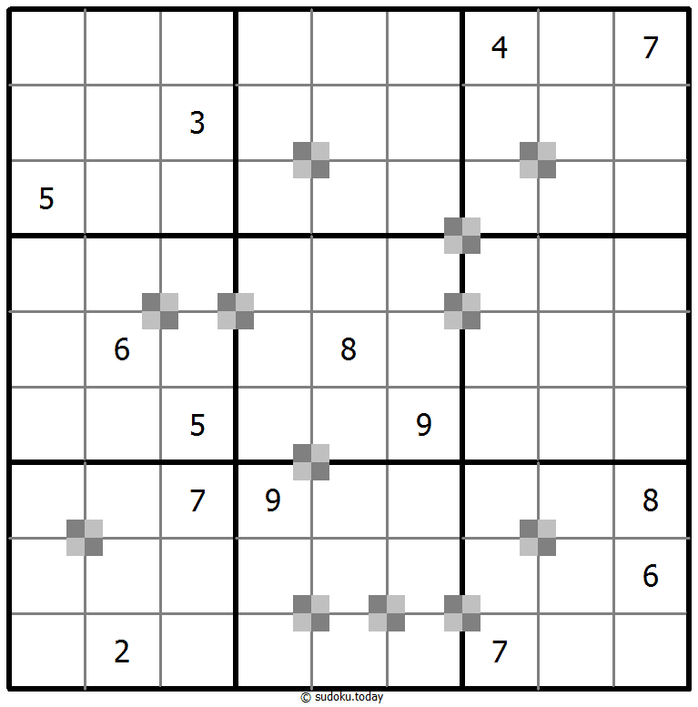 Sudoku pastel bicolor #64810