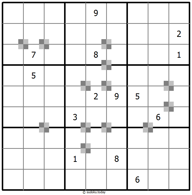Sudoku pastel bicolor #64811