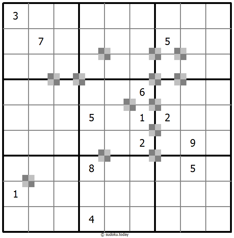 Sudoku pastel bicolor #64813