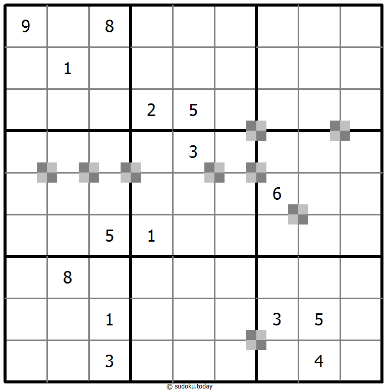 Sudoku pastel bicolor #64814