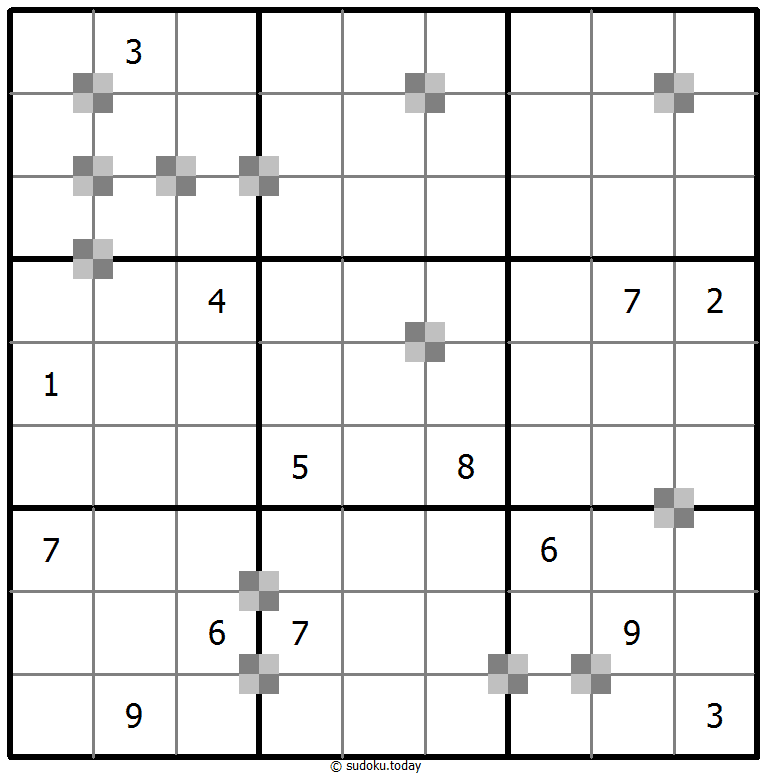 Sudoku pastel bicolor #64817