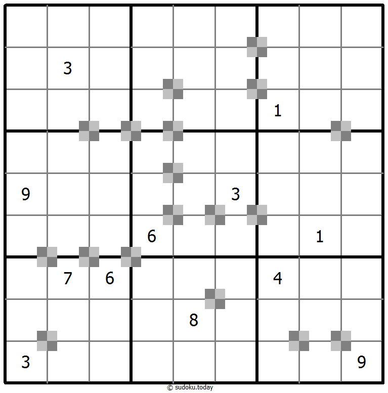 Sudoku pastel bicolor #64818