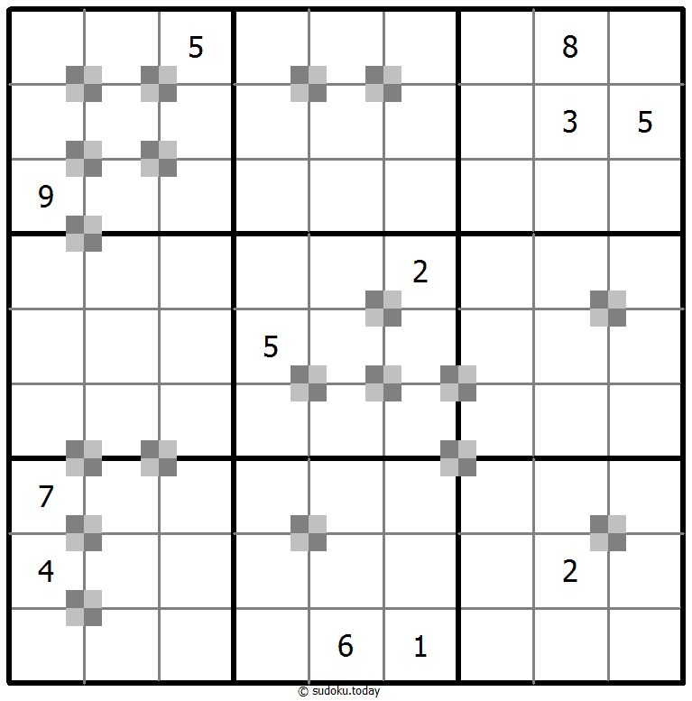 Sudoku pastel bicolor #64820