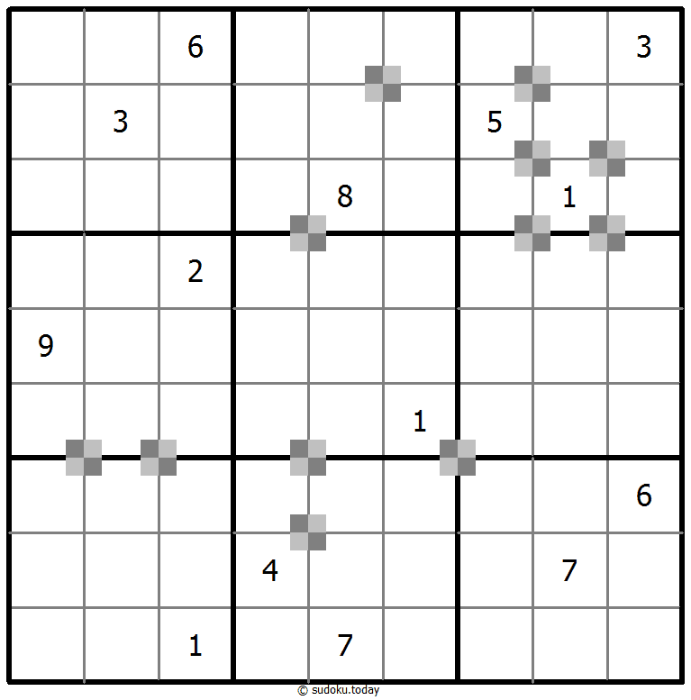 Sudoku pastel bicolor #64823
