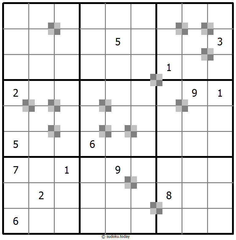 Sudoku pastel bicolor #64825