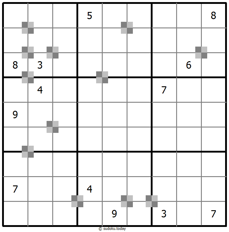 Sudoku pastel bicolor #64826