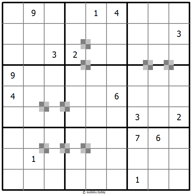 Sudoku pastel bicolor #64827