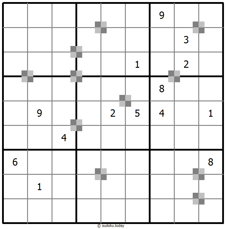 Sudoku pastel bicolor #64828