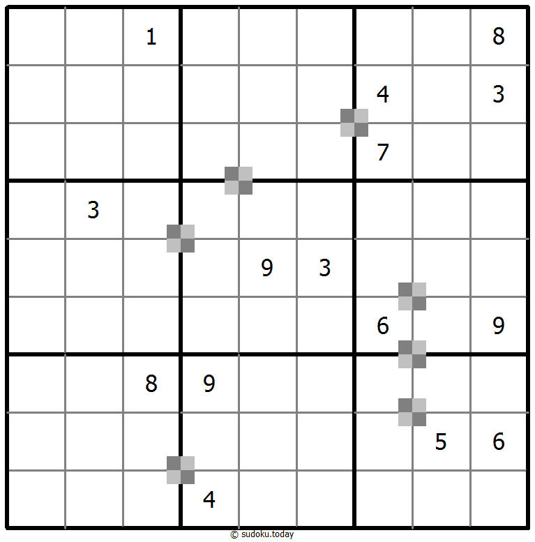 Sudoku pastel bicolor #64832