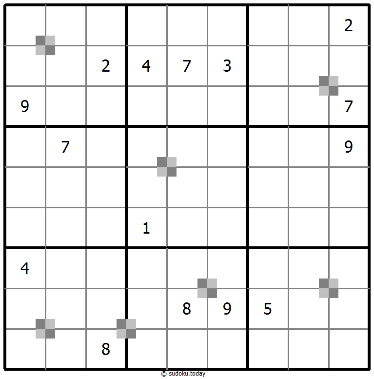 Sudoku pastel bicolor #64833