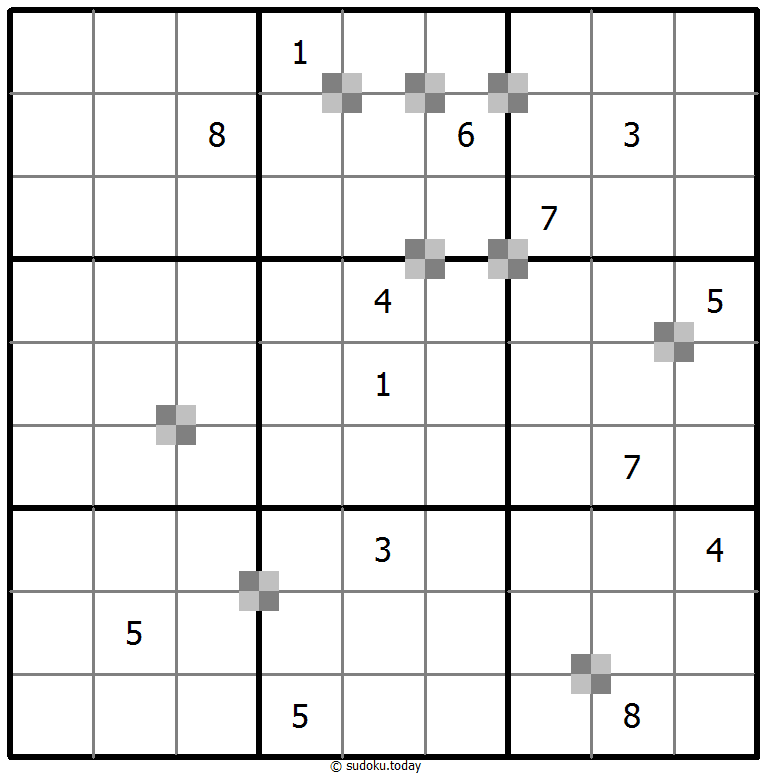 Sudoku pastel bicolor #64835