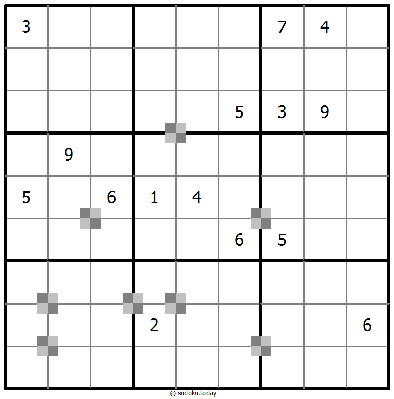 Sudoku pastel bicolor #64838