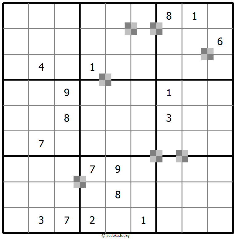 Sudoku pastel bicolor #64840