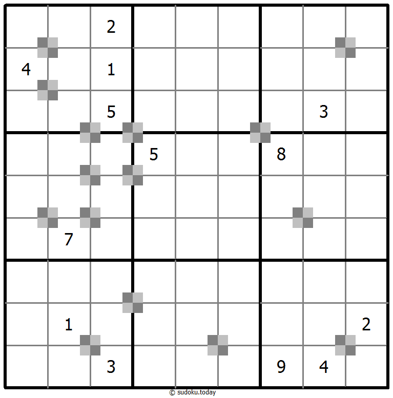 Sudoku pastel bicolor #64842