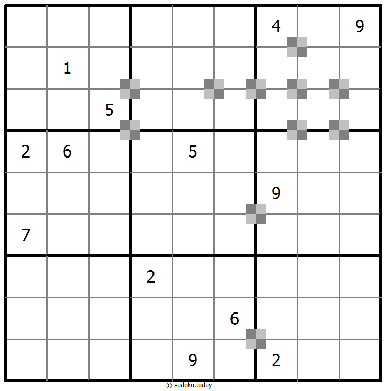 Sudoku pastel bicolor #64848