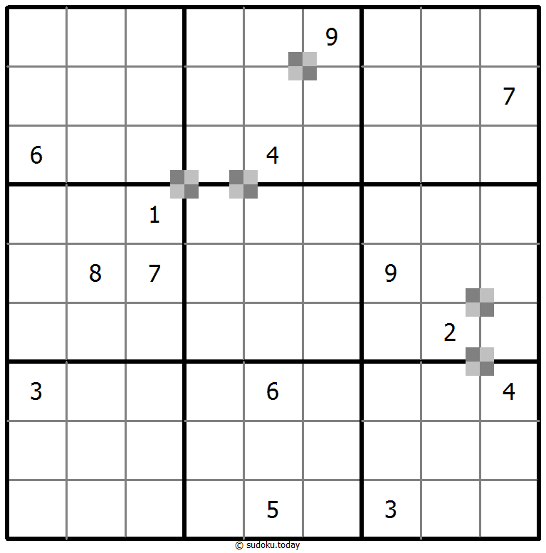 Sudoku pastel bicolor #64850