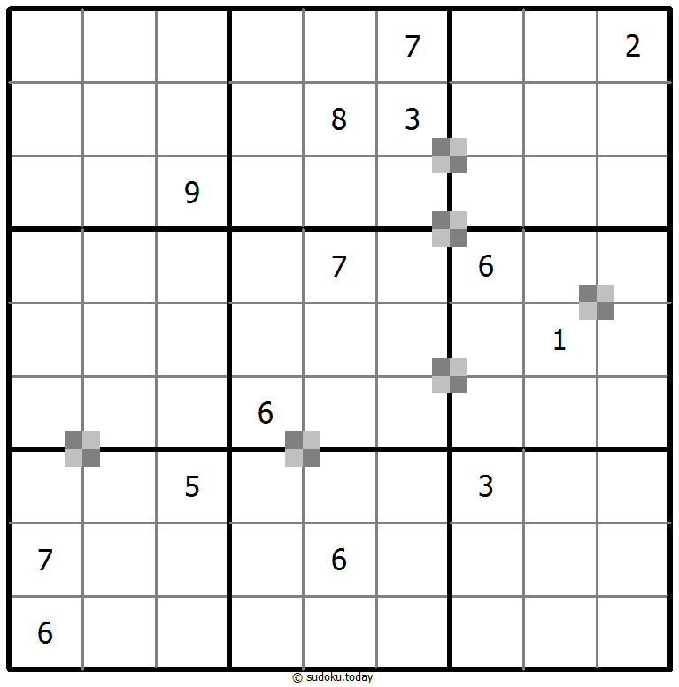 Sudoku pastel bicolor #64855