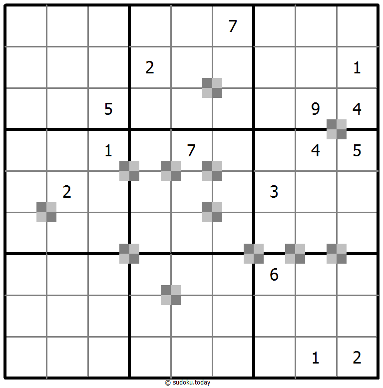 Sudoku pastel bicolor #64856