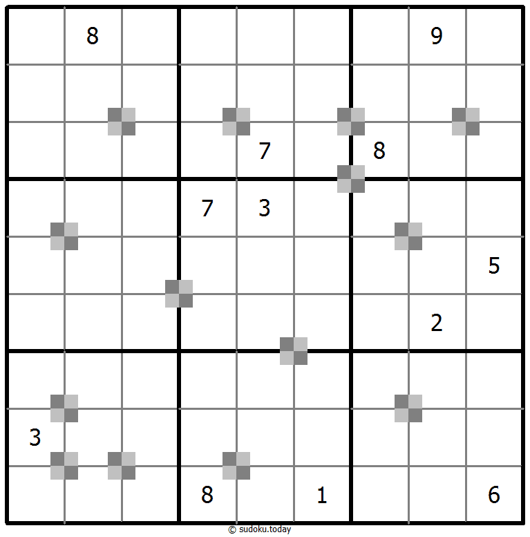 Sudoku pastel bicolor #64857
