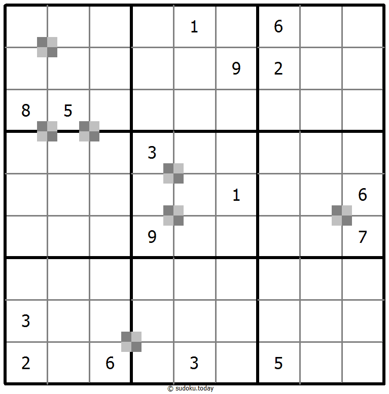 Sudoku pastel bicolor #64858