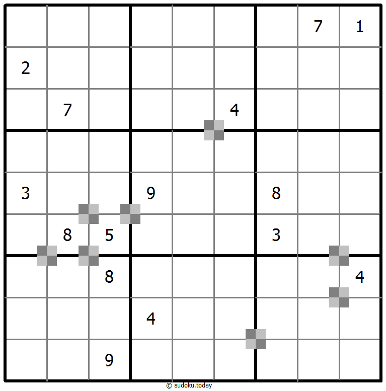 Sudoku pastel bicolor #64859