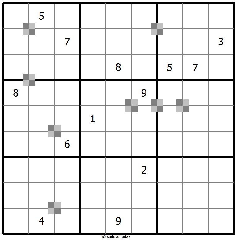 Sudoku pastel bicolor #64861