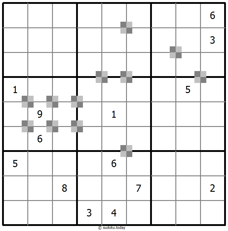 Sudoku pastel bicolor #64863