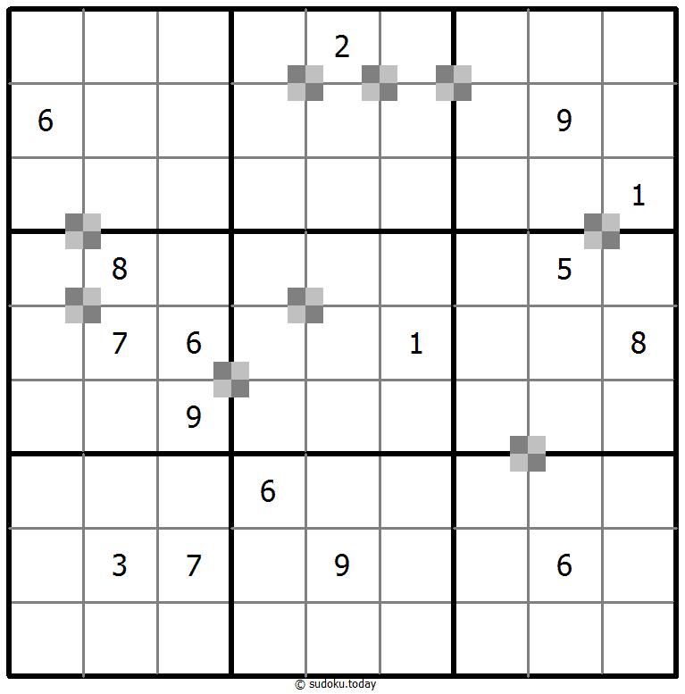 Sudoku pastel bicolor #64867