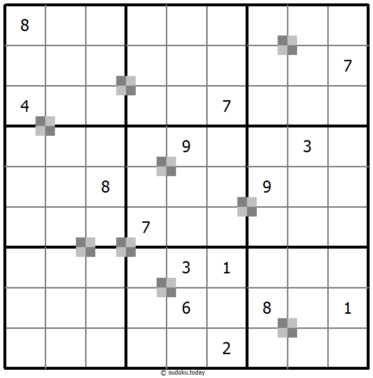 Sudoku pastel bicolor #64870