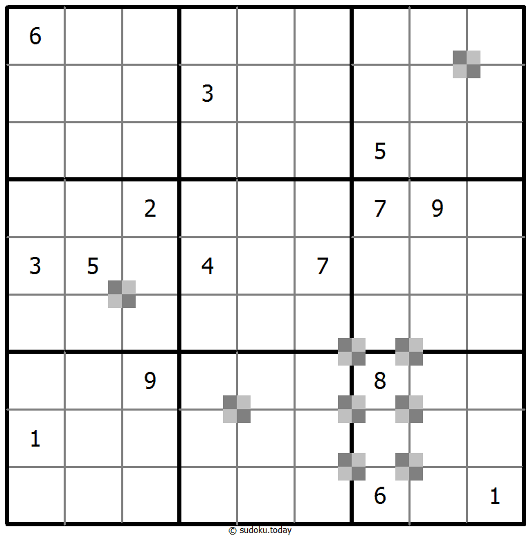 Sudoku pastel bicolor #64873