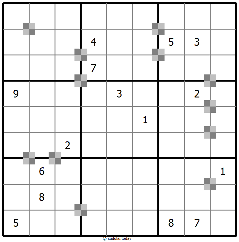 Sudoku pastel bicolor #64875