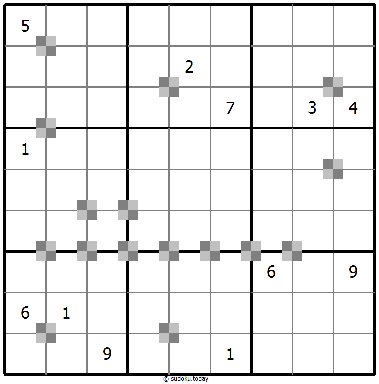 Sudoku pastel bicolor