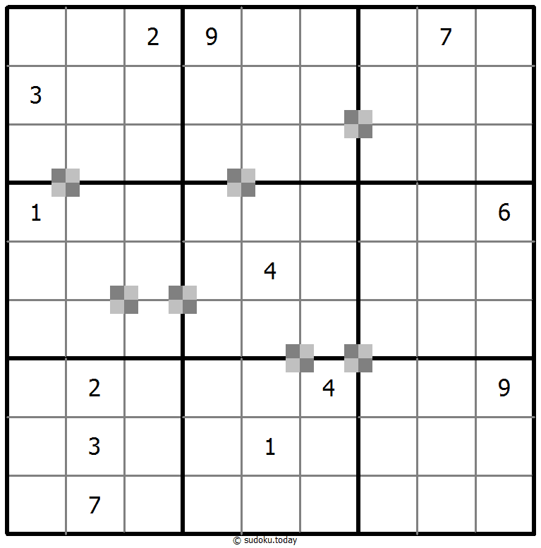 Sudoku pastel bicolor #64877