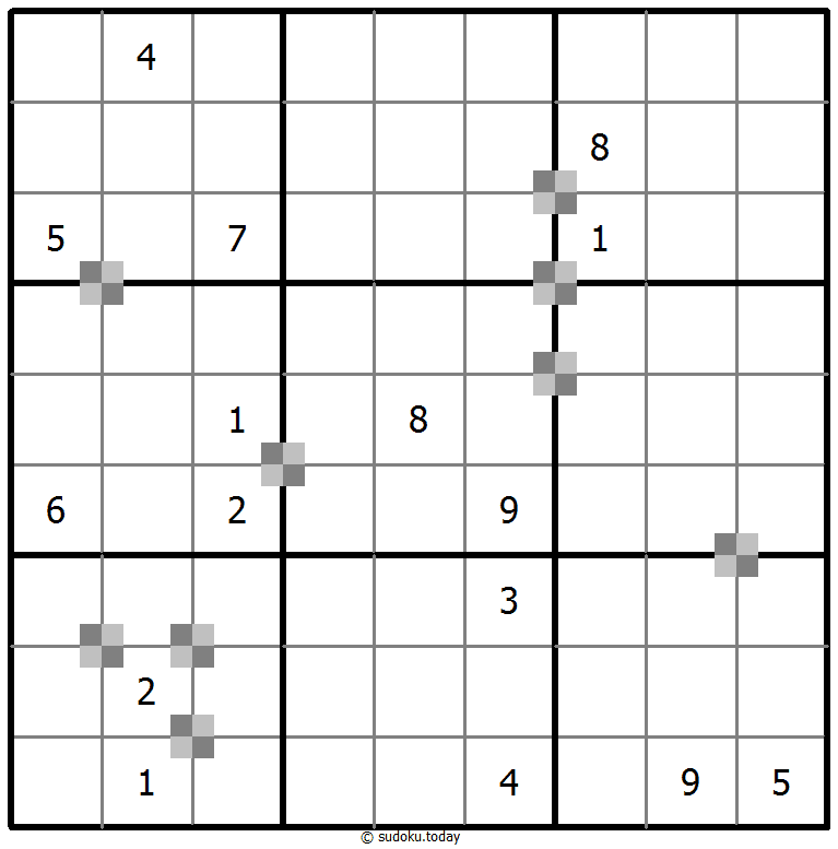 Sudoku pastel bicolor #64878