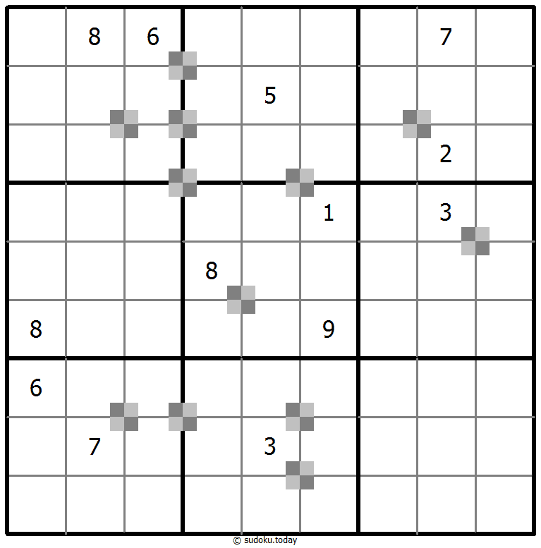 Sudoku pastel bicolor #64879