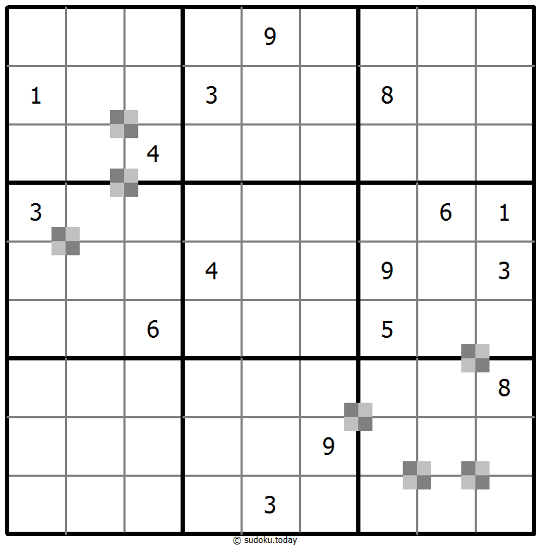 Sudoku pastel bicolor #64880