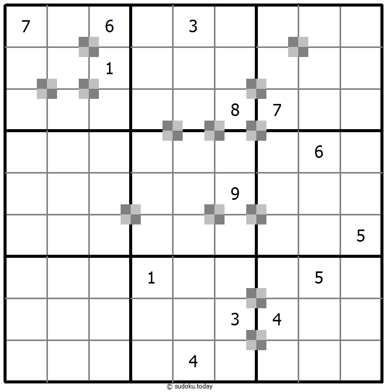 Sudoku pastel bicolor #64881