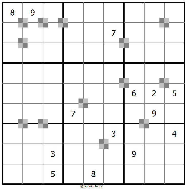 Sudoku pastel bicolor #64883
