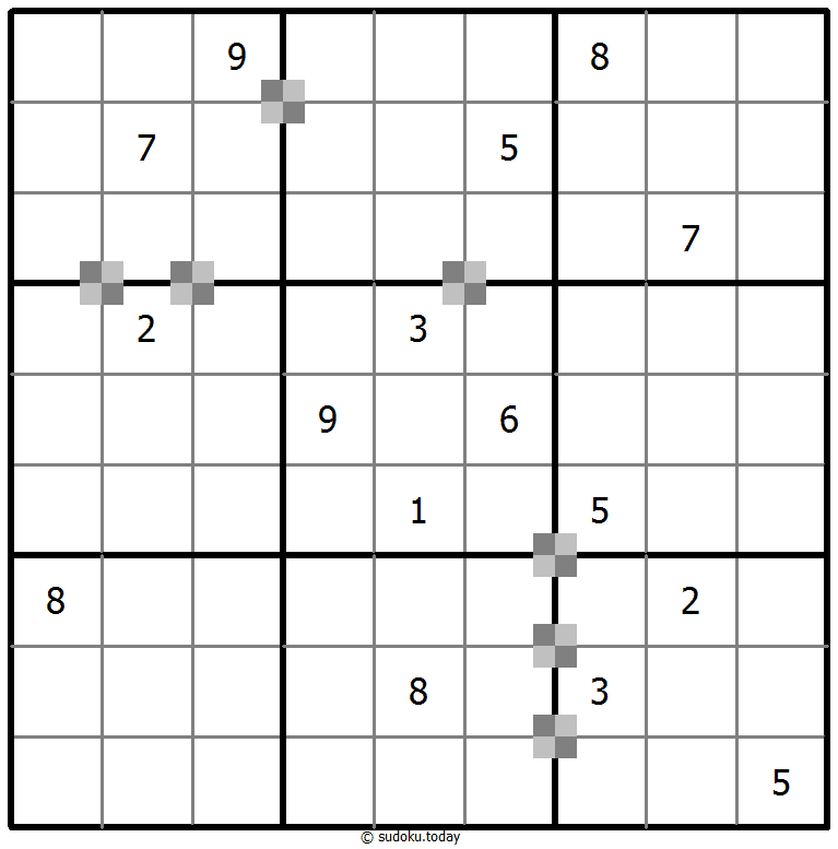 Sudoku pastel bicolor #64886