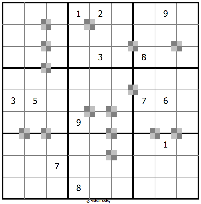 Sudoku pastel bicolor #64887