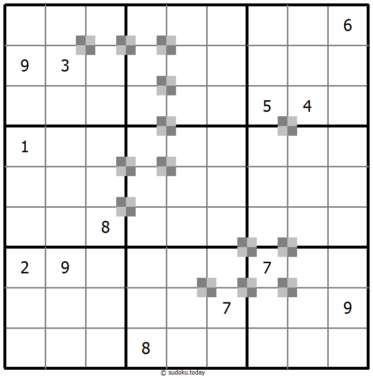 Sudoku pastel bicolor #64889